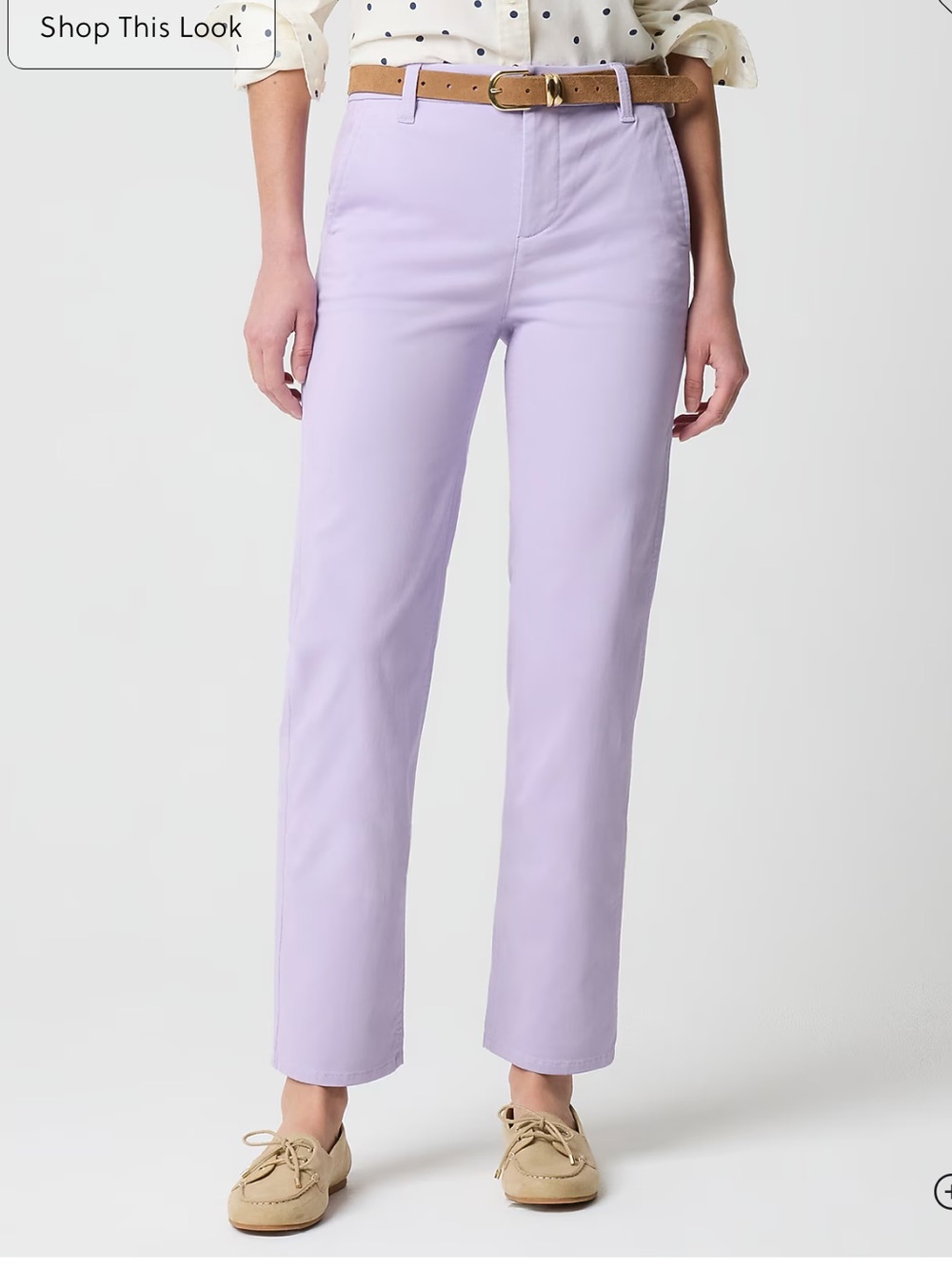 NWT J. Crew Everyday chino pant in iced lilac